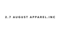 2.7 August Apparel Coupons