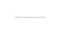 Rogue Goalkeeper Equipment Coupons